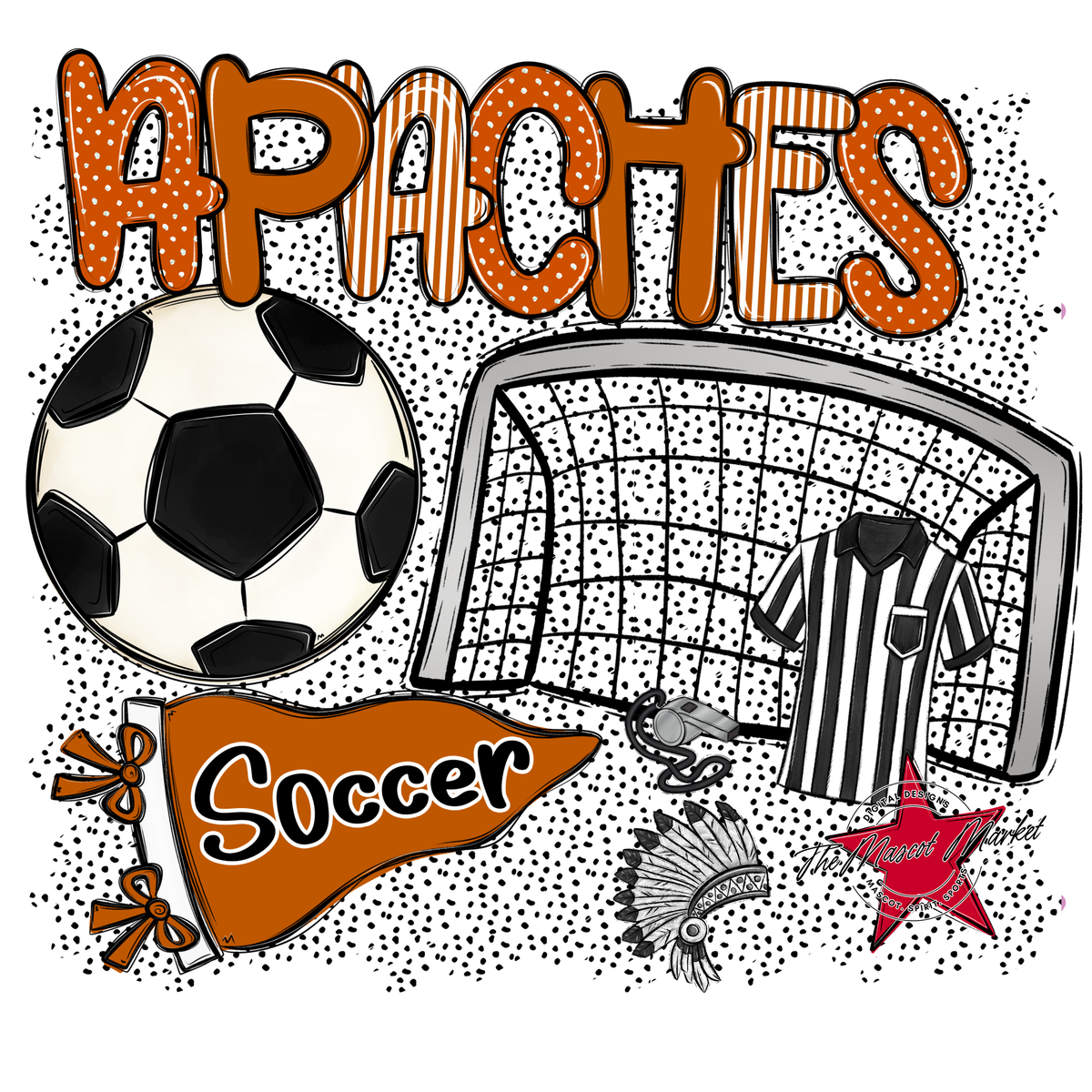 Apaches Soccer Spirit-Burnt Orange