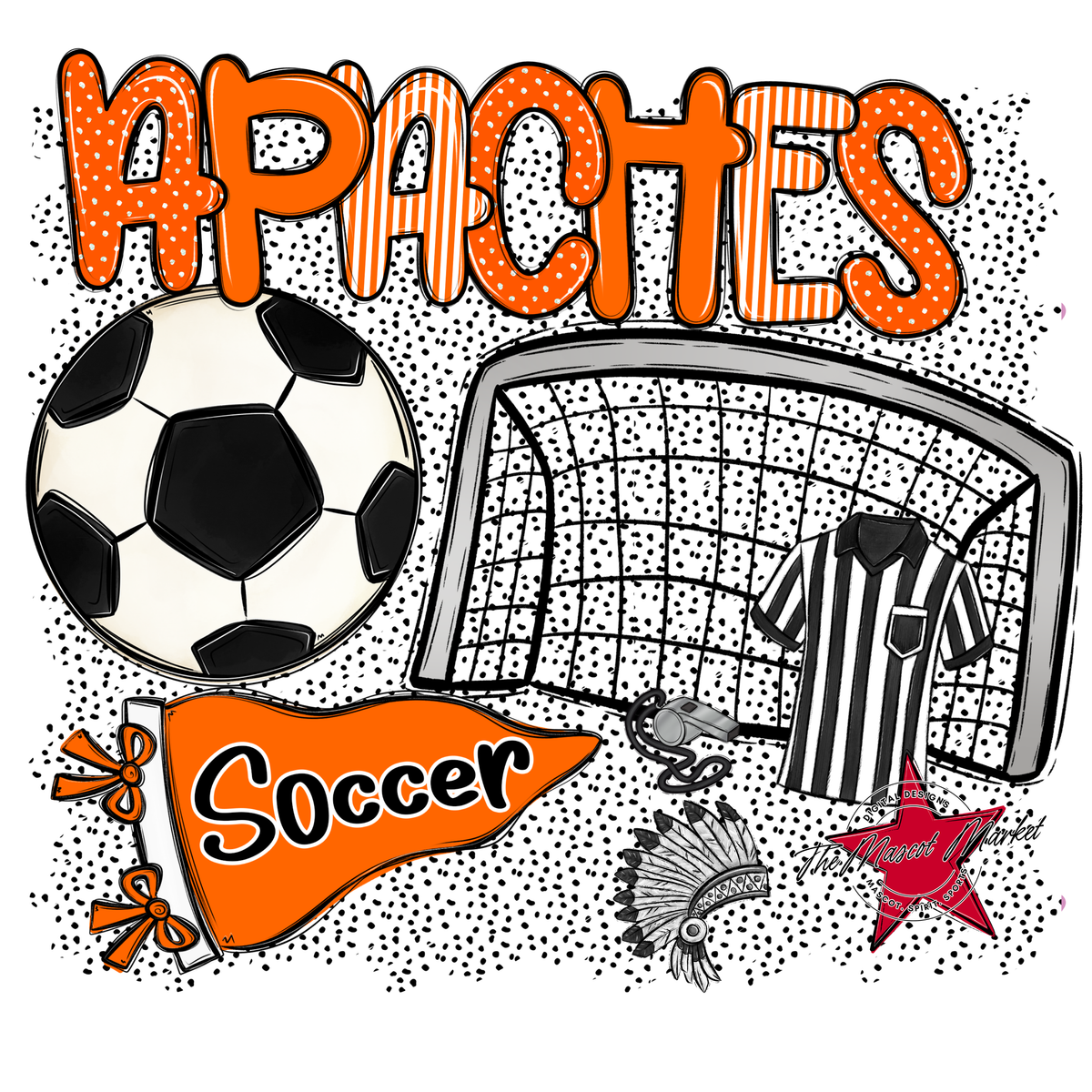 Apaches Soccer Spirit-Orange