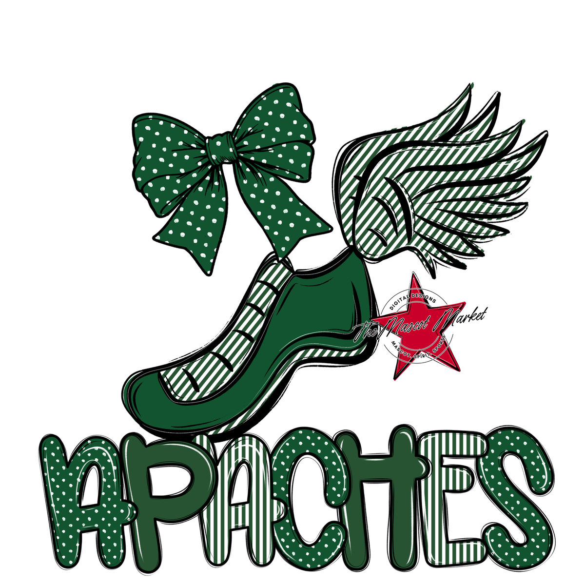 Apaches Track Spirit Design-Green