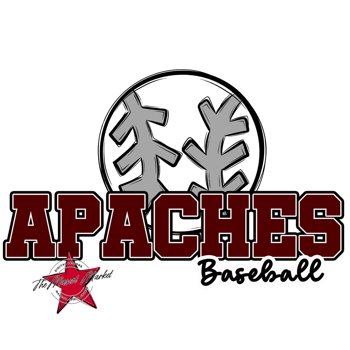 Apaches Varsity Baseball-Maroon