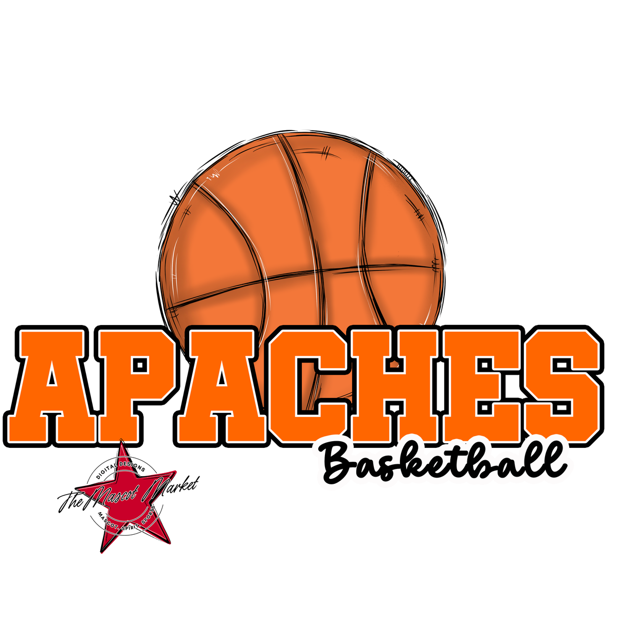 Apaches Varsity Basketball-Orange