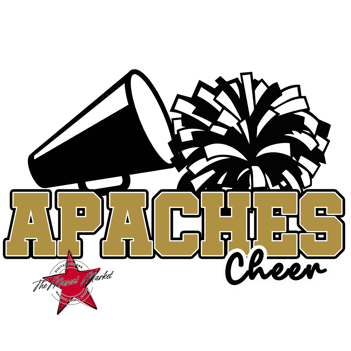 Apaches Varsity Cheer-Gold