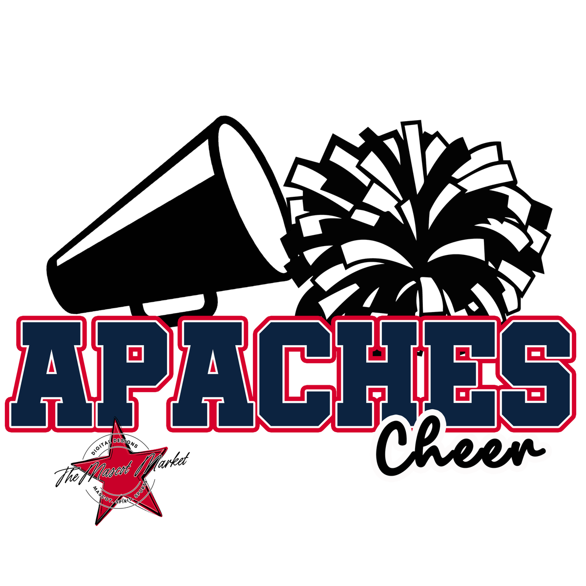 Apaches Varsity Cheer-Navy & Red