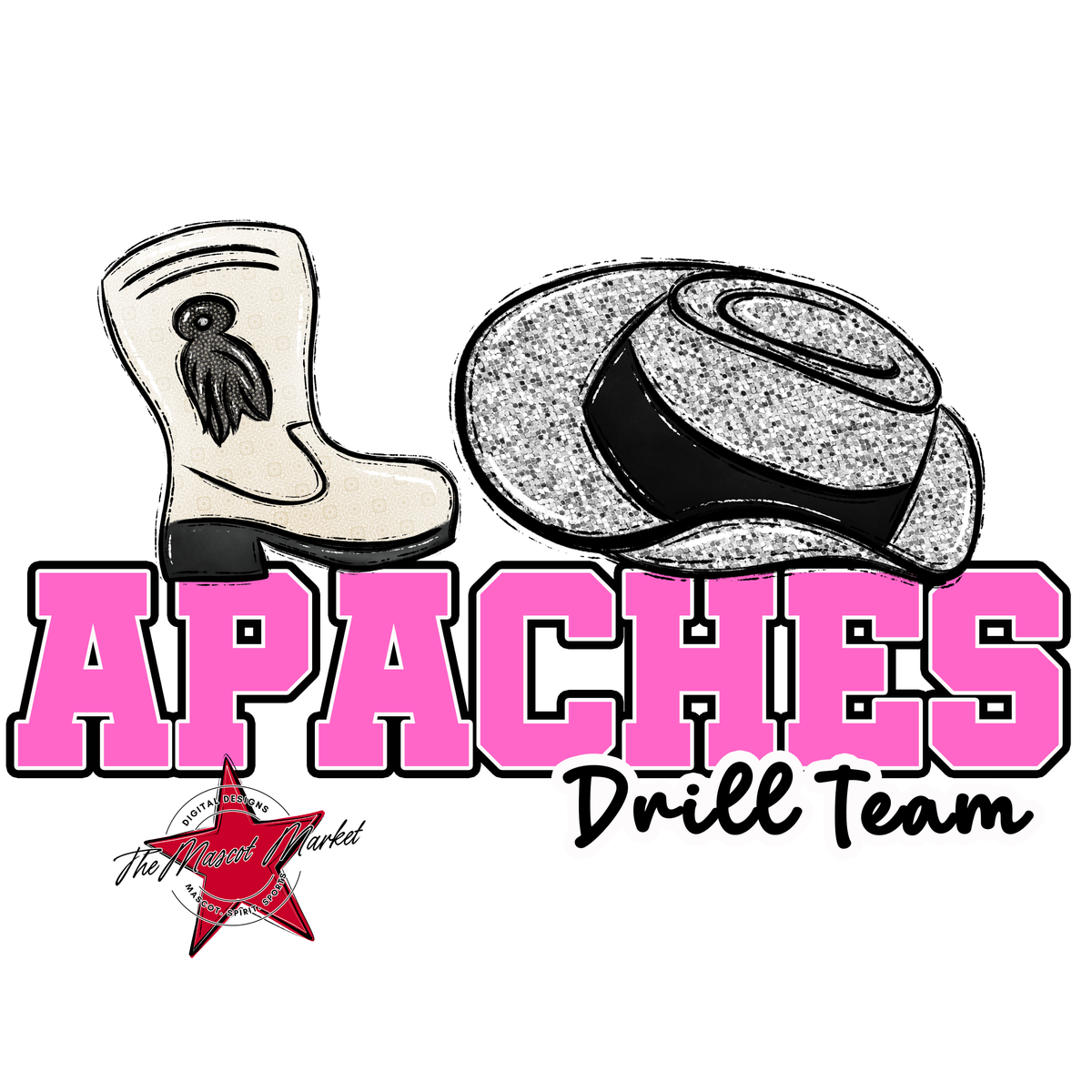 Apaches Varsity Drillteam-Baby Pink