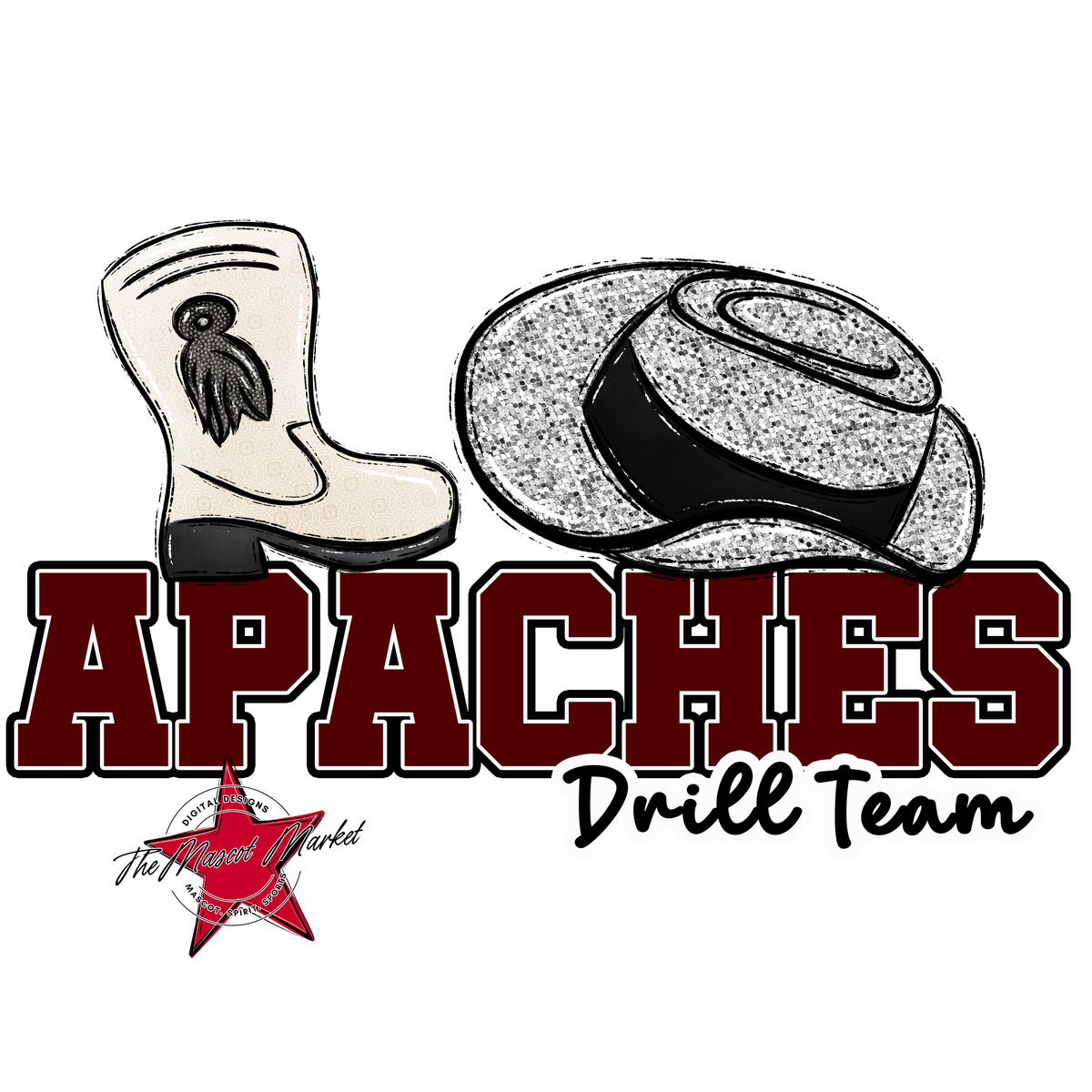 Apaches Varsity Drillteam-Maroon