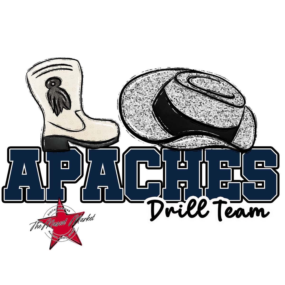 Apaches Varsity Drillteam-Navy
