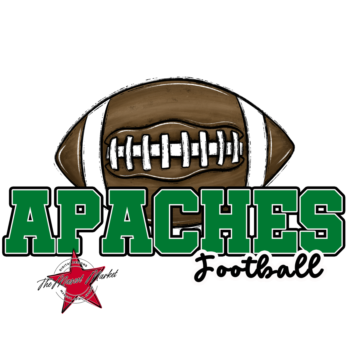 Apaches Varsity Football-Kelly Green