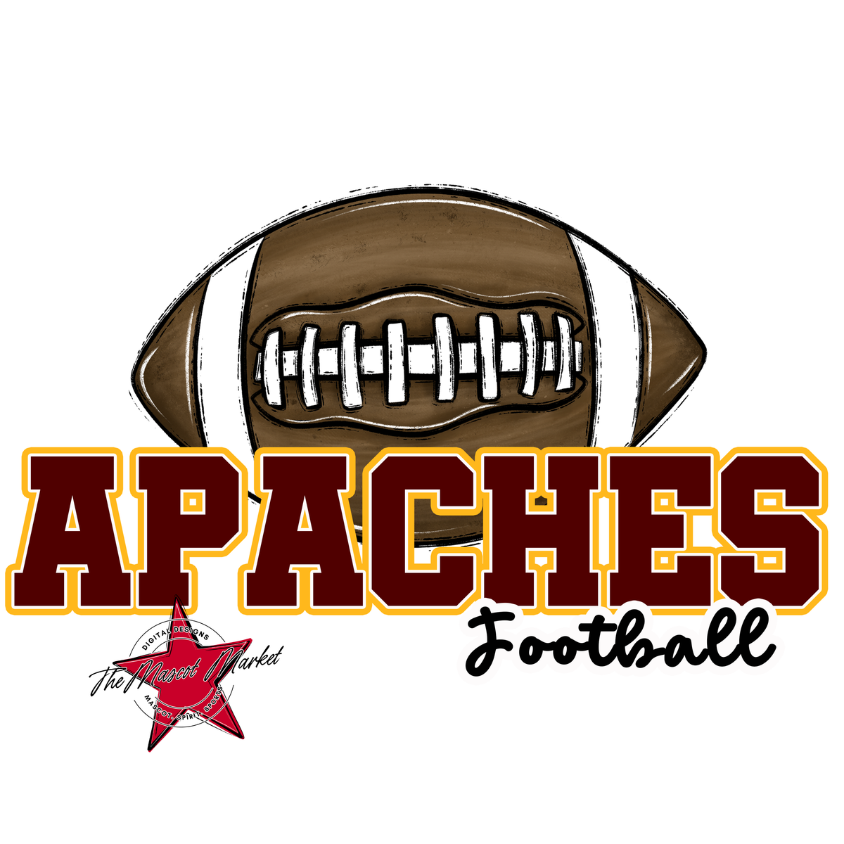 Apaches Varsity Football-Maroon & Yellow