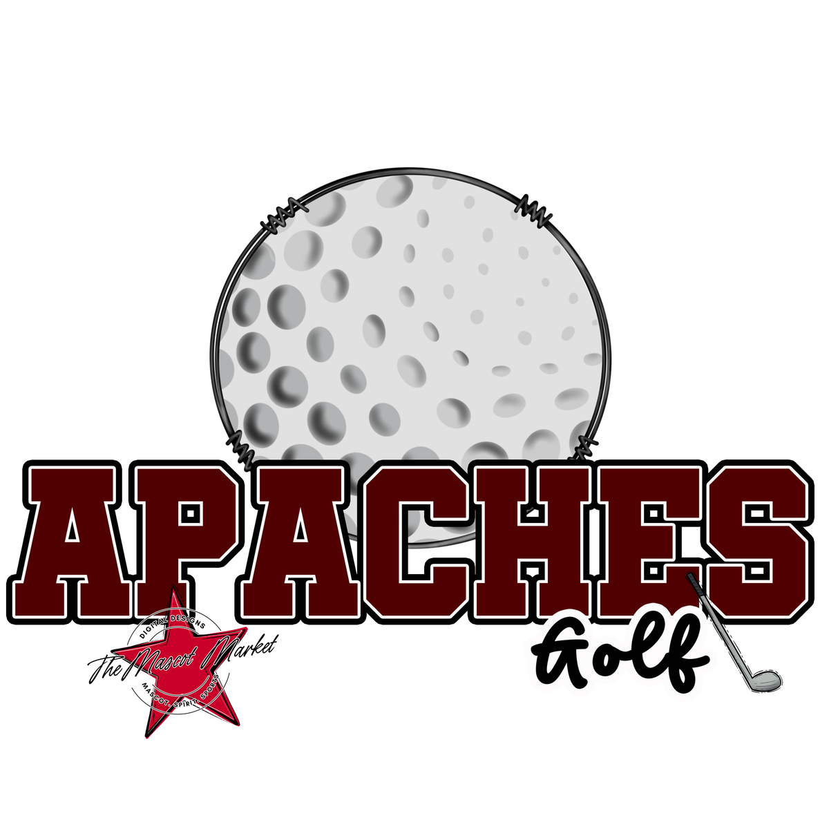 Apaches Varsity Golf-Maroon