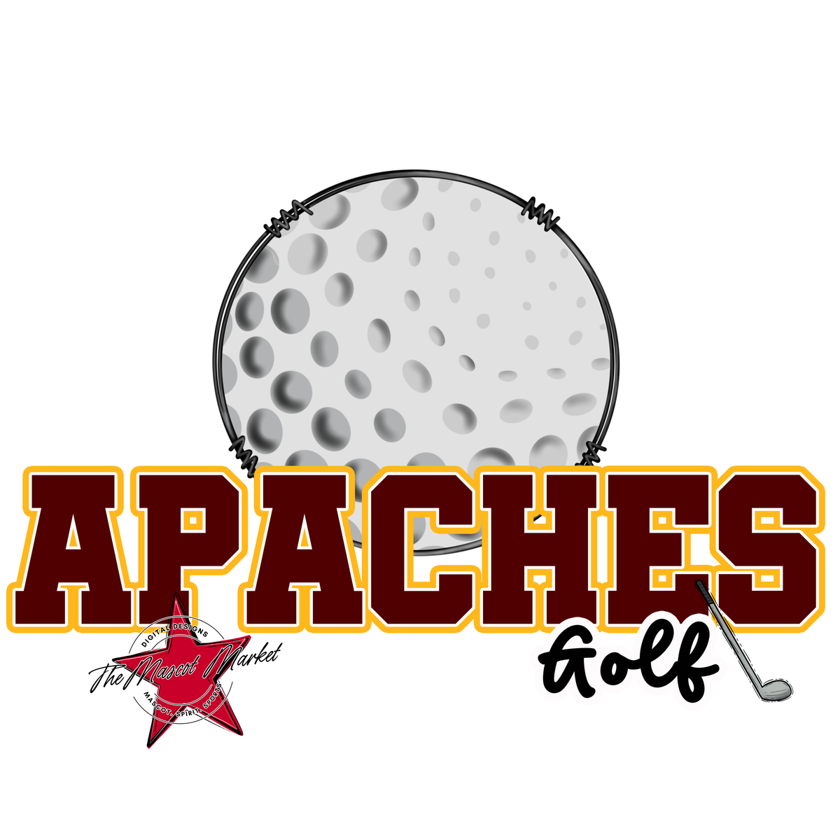 Apaches Varsity Golf-Maroon & Yellow