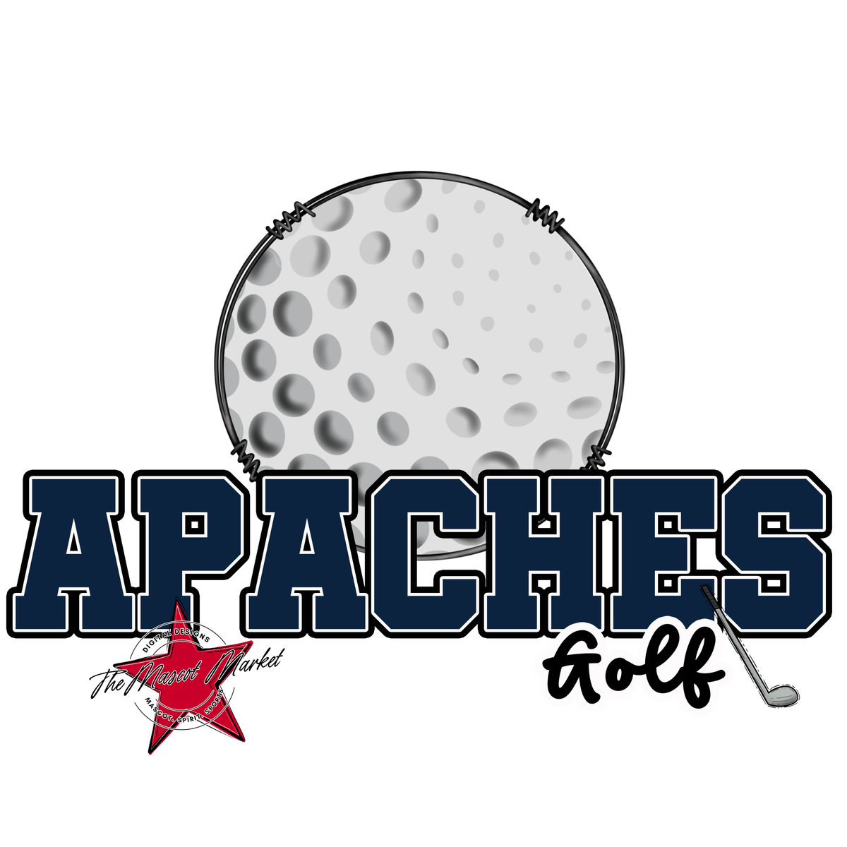 Apaches Varsity Golf-Navy