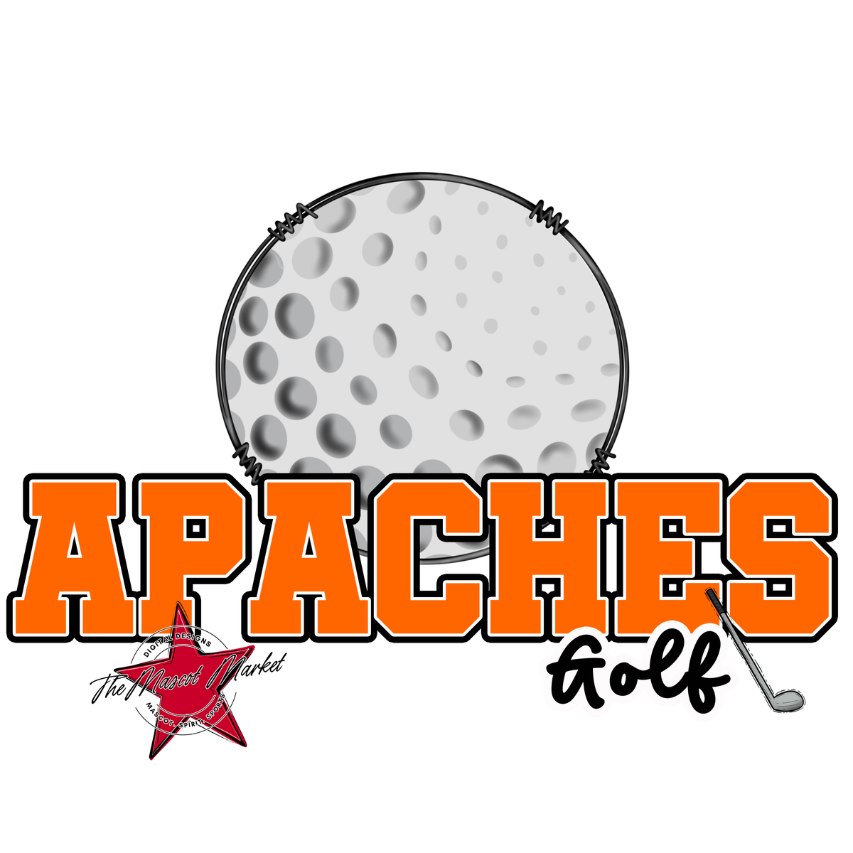Apaches Varsity Golf-Orange