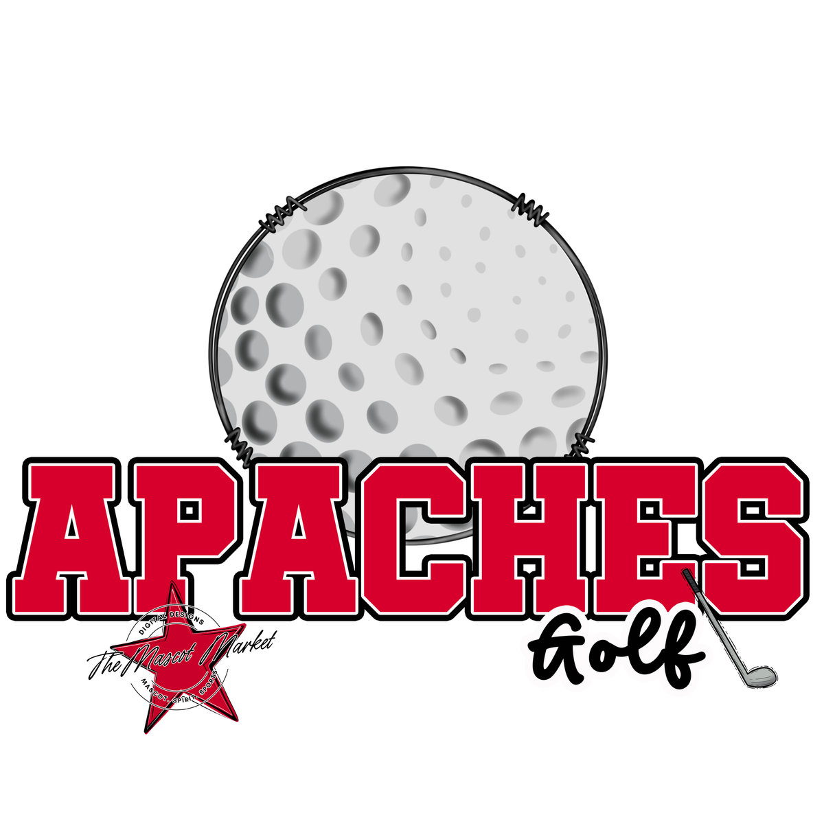 Apaches Varsity Golf-Red