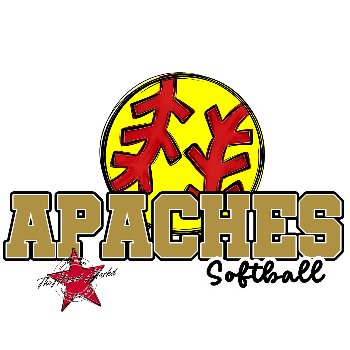 Apaches Varsity Softball-Gold