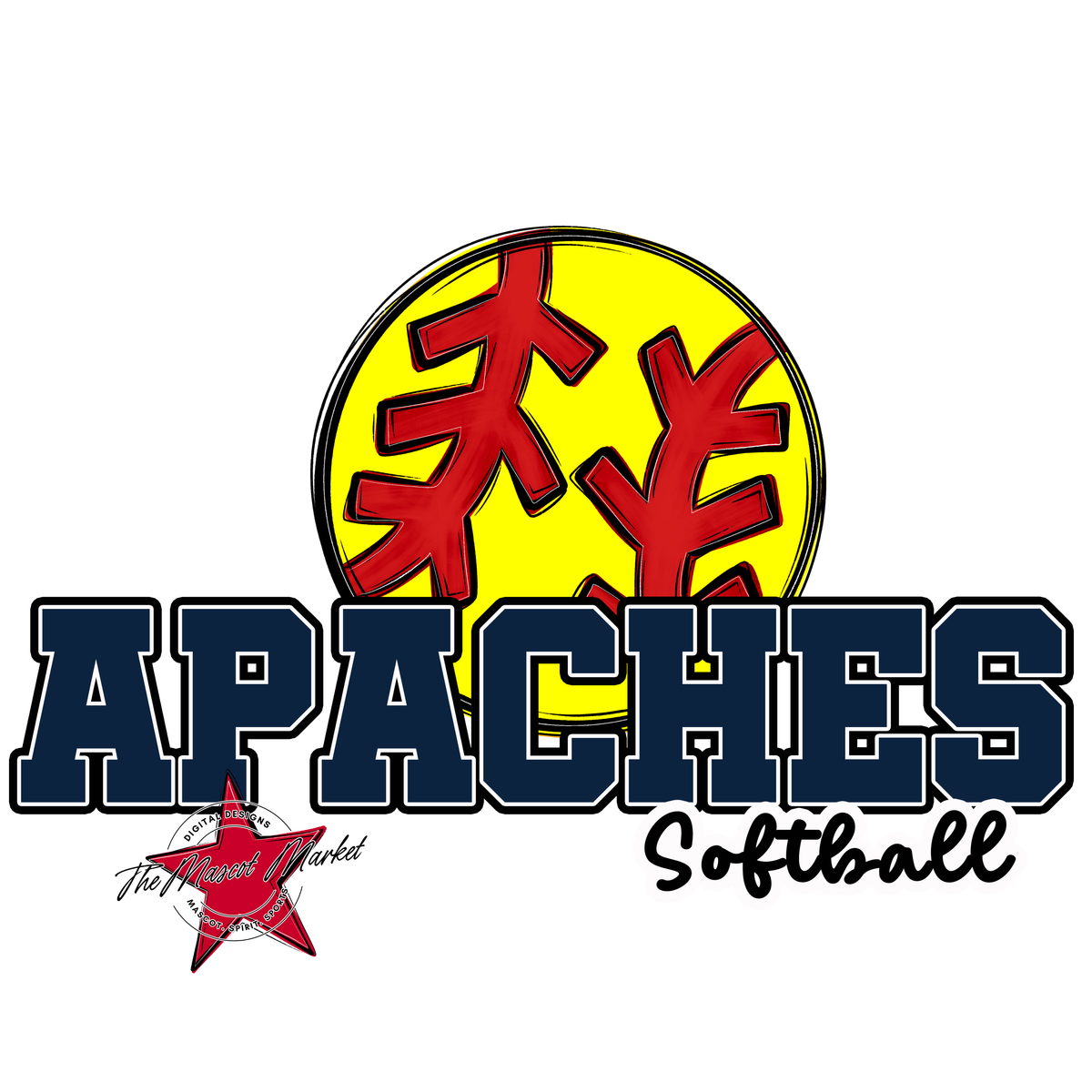 Apaches Varsity Softball-Navy
