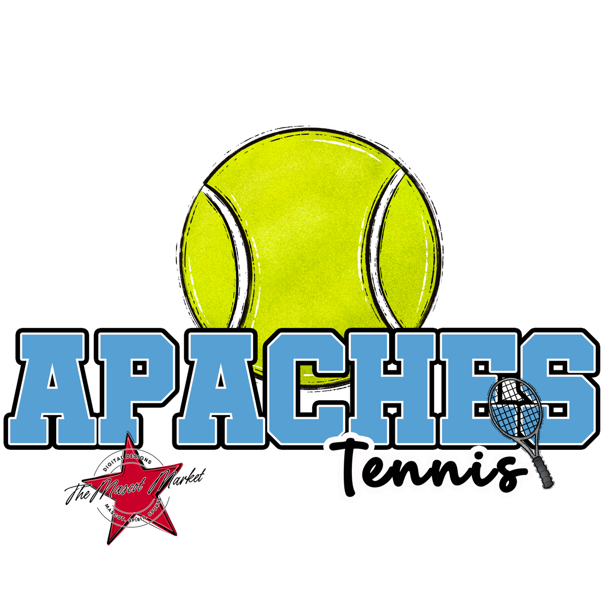 Apaches Varsity Tennis-Carolina Blue