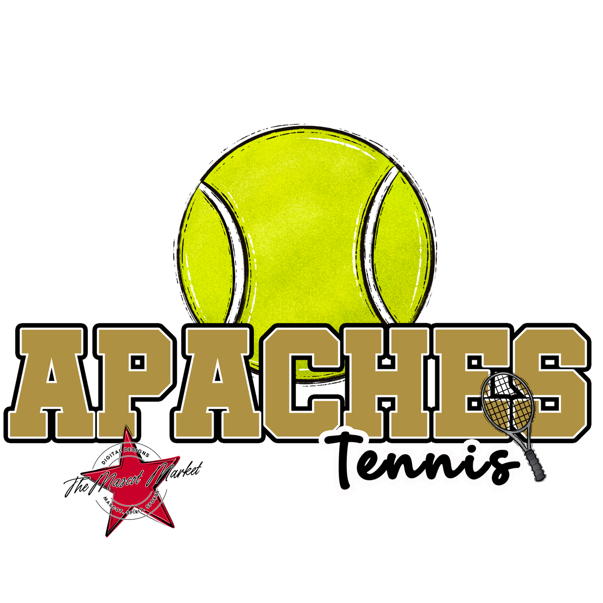 Apaches Varsity Tennis-Gold