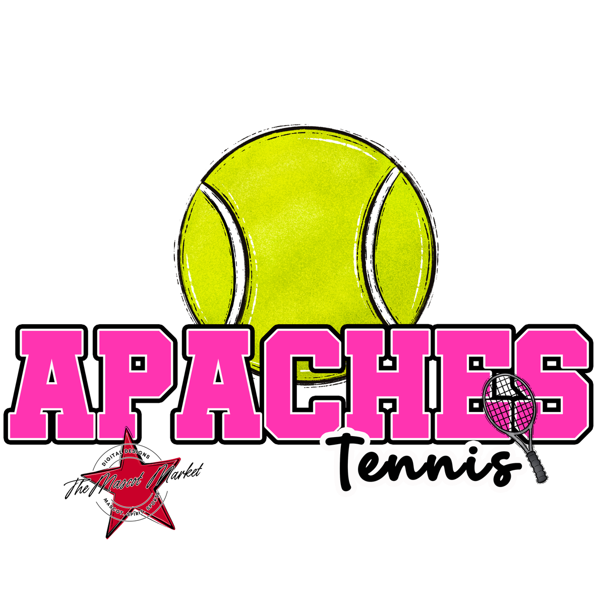 Apaches Varsity Tennis-Pink