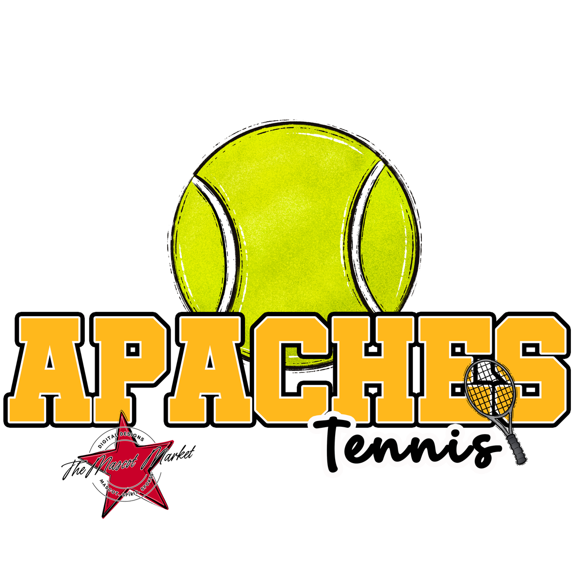 Apaches Varsity Tennis-Yellow