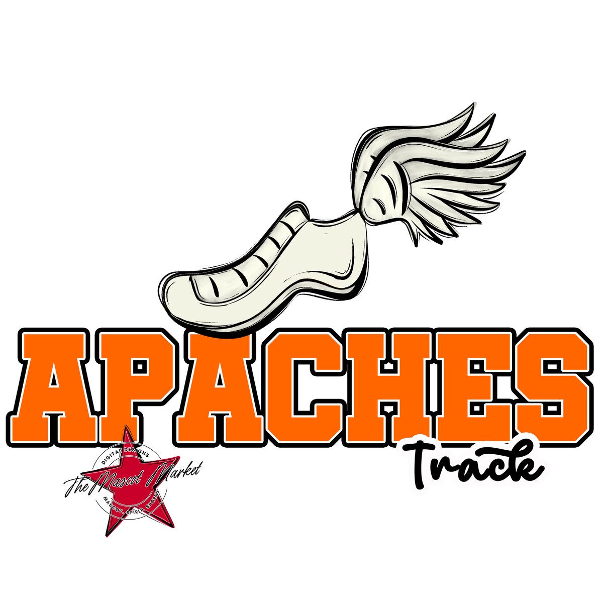 Apaches Varsity Track-Orange