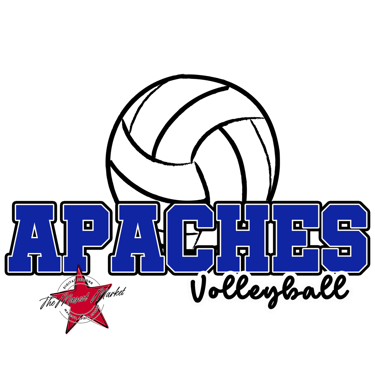 Apaches Varsity Volleyball-Royal Blue