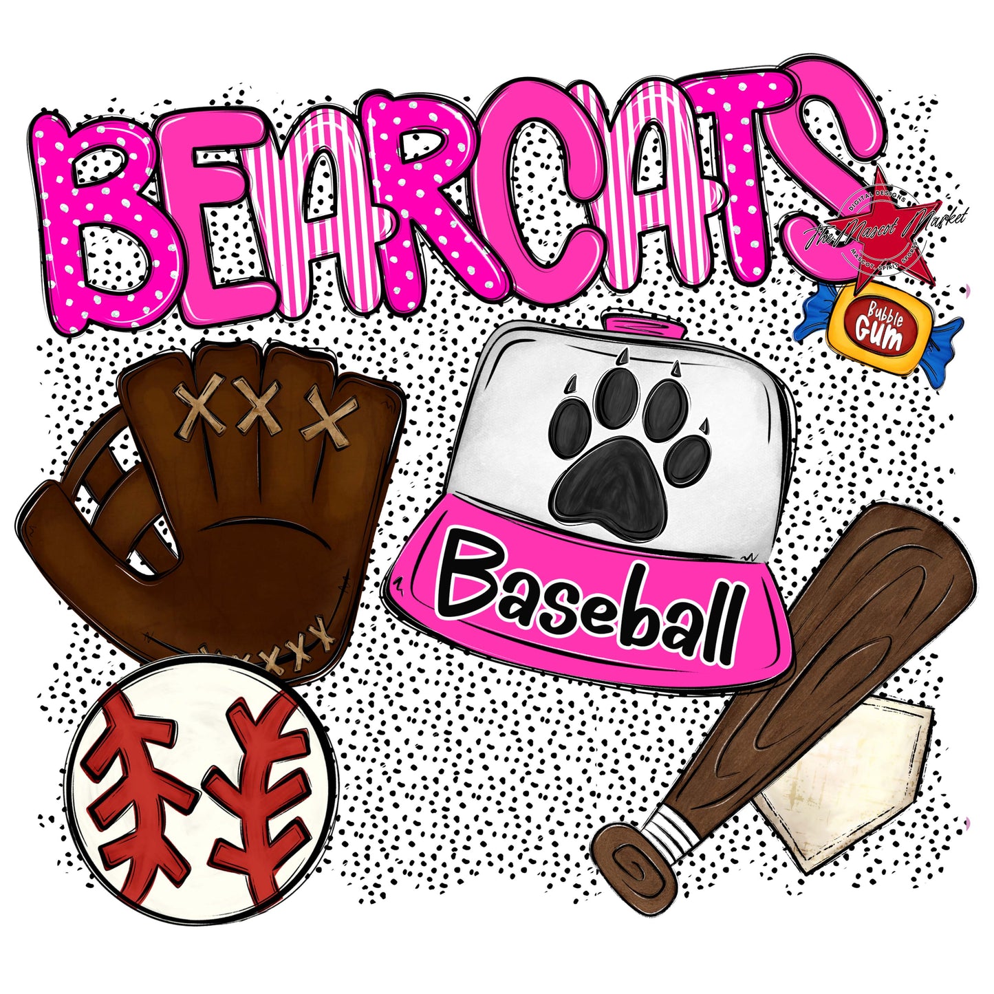 Bearcats Baseball Spirit-Pink