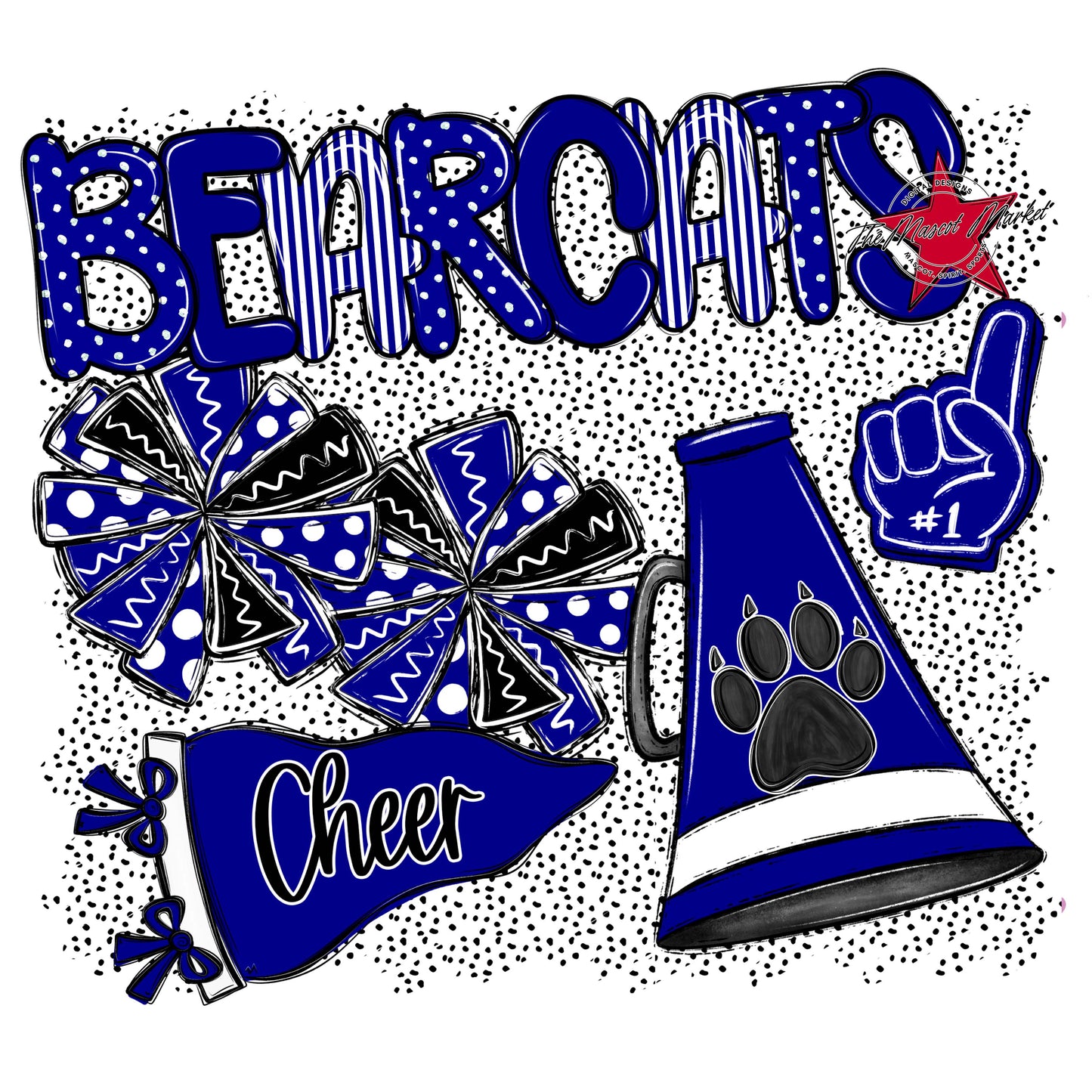 Bearcats Cheer Spirit-Blue