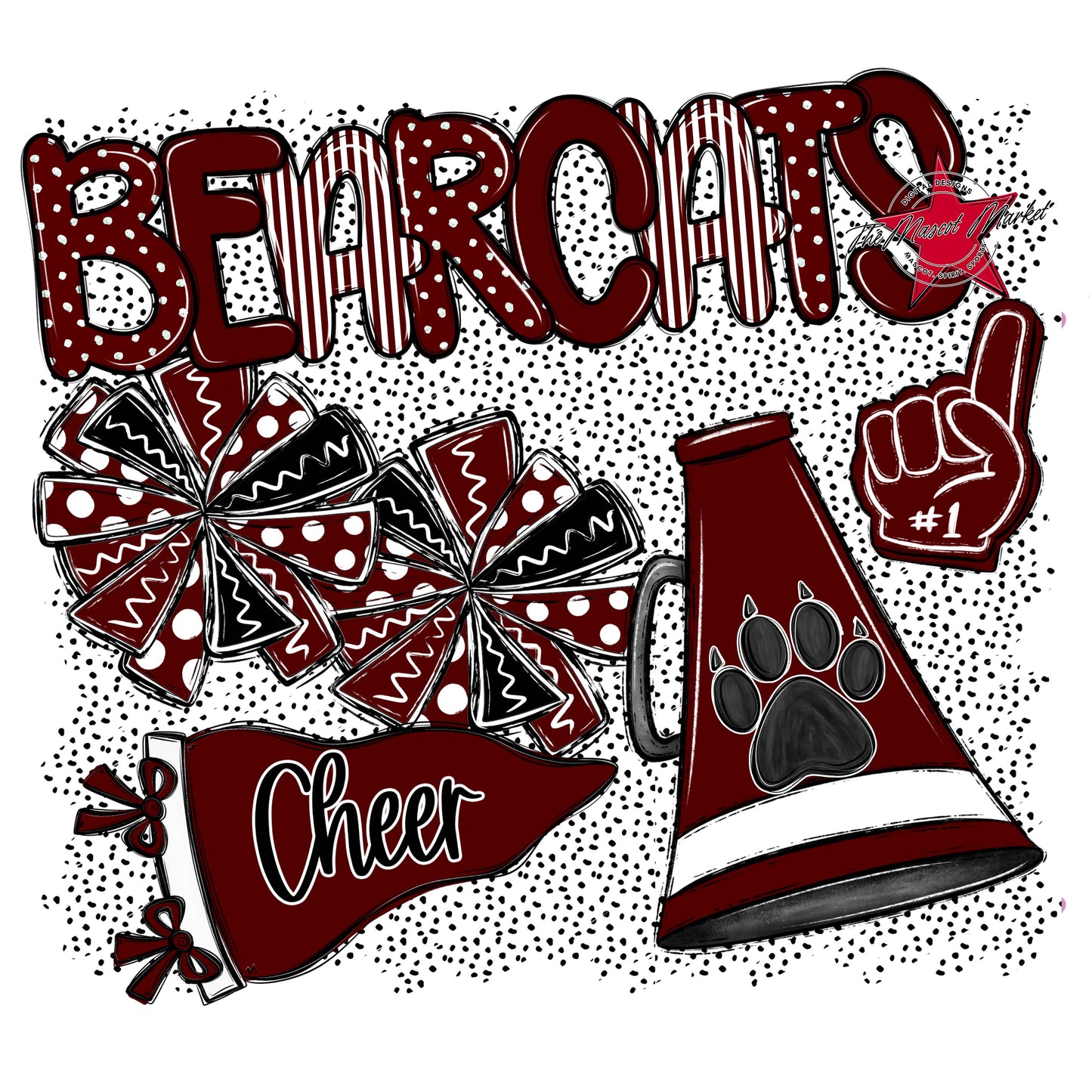 Bearcats Cheer Spirit-Maroon