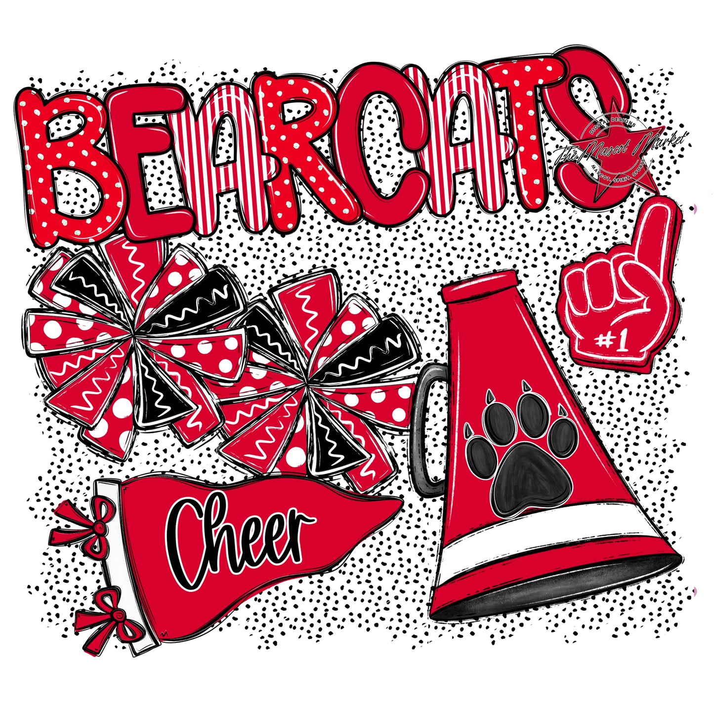 Bearcats Cheer Spirit-Red