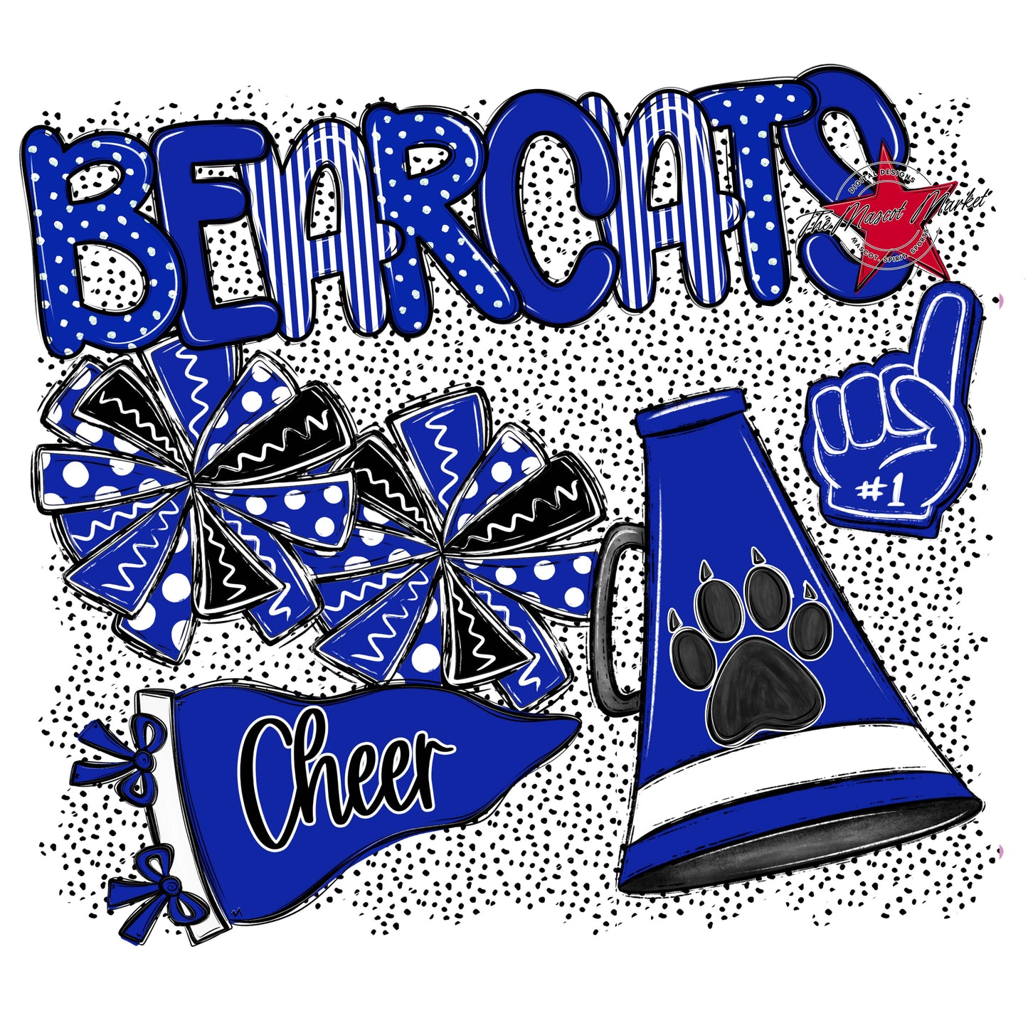 Bearcats Cheer Spirit-Royal Blue