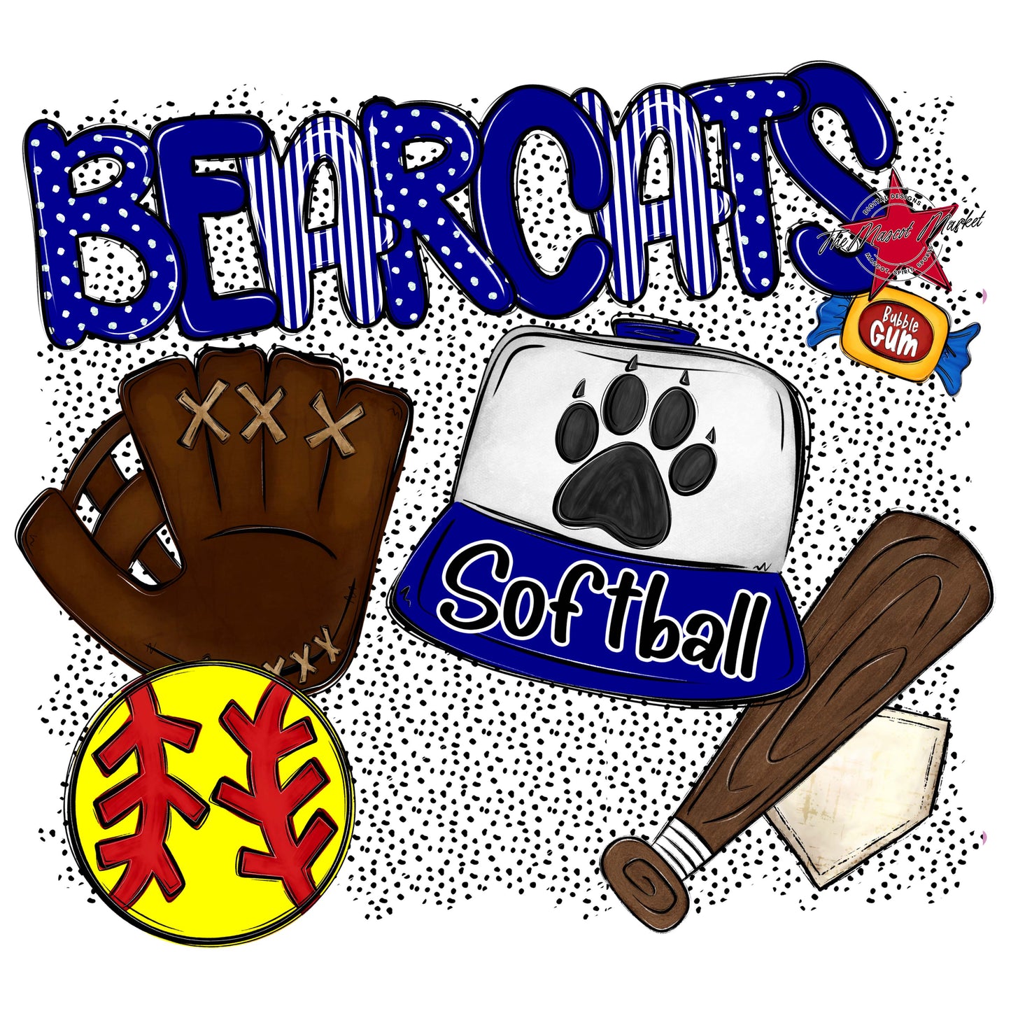 Bearcats Softball Spirit-Blue