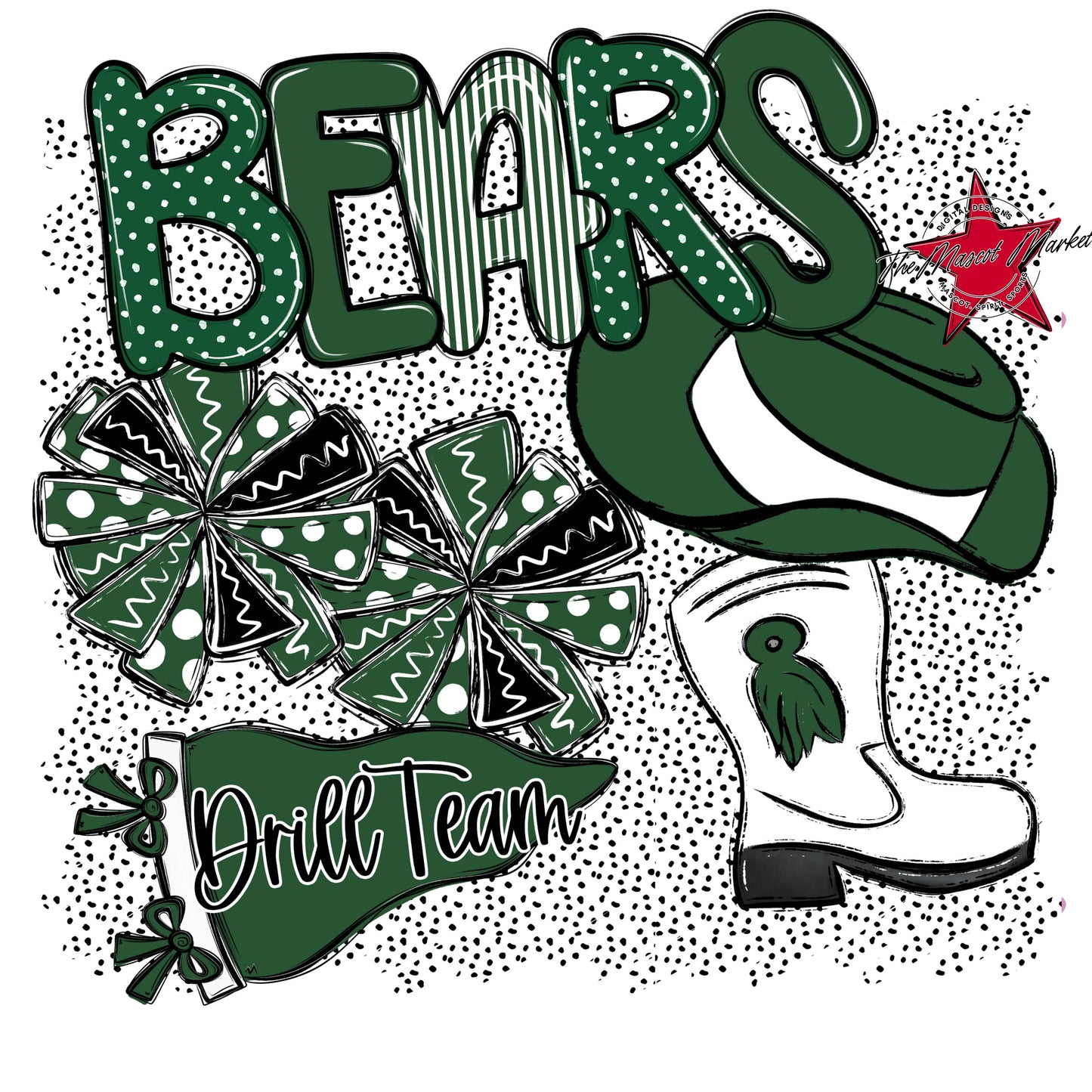 Bears Drillteam Spirit-Green