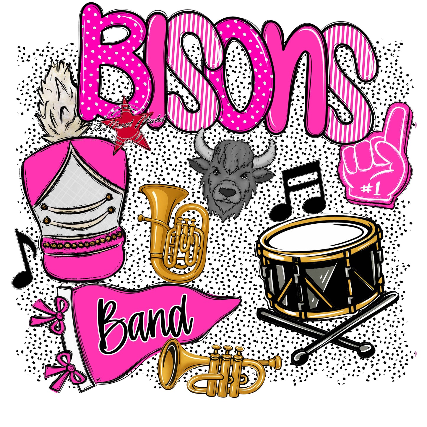 Bisons Band Spirit-Pink