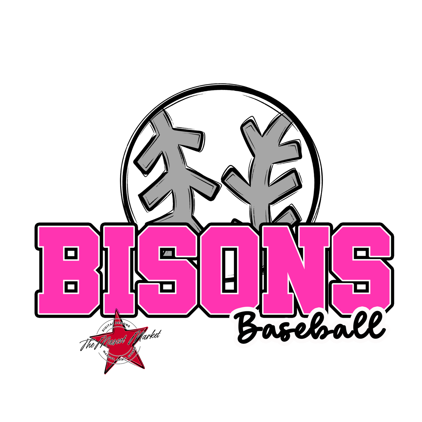 Bisons Varsity Baseball-Pink