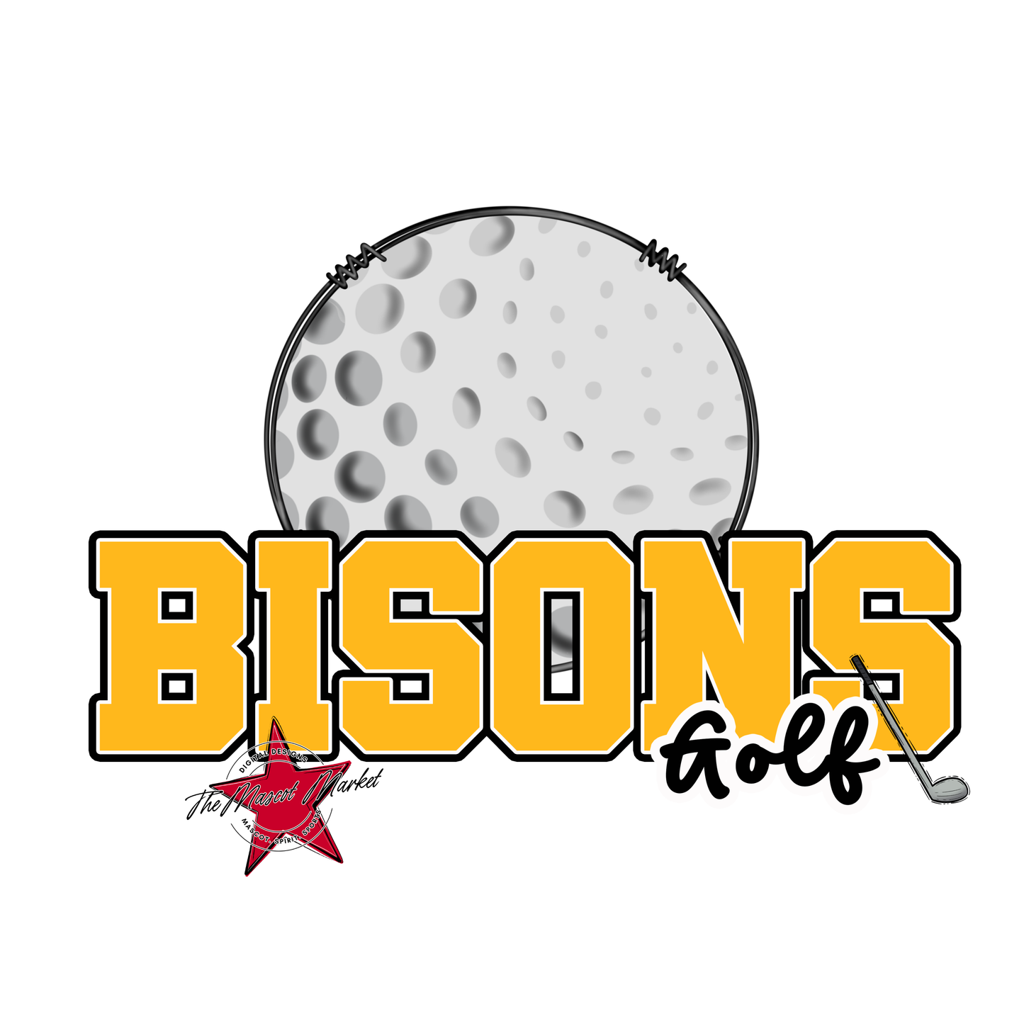 Bisons Varsity Golf-Yellow