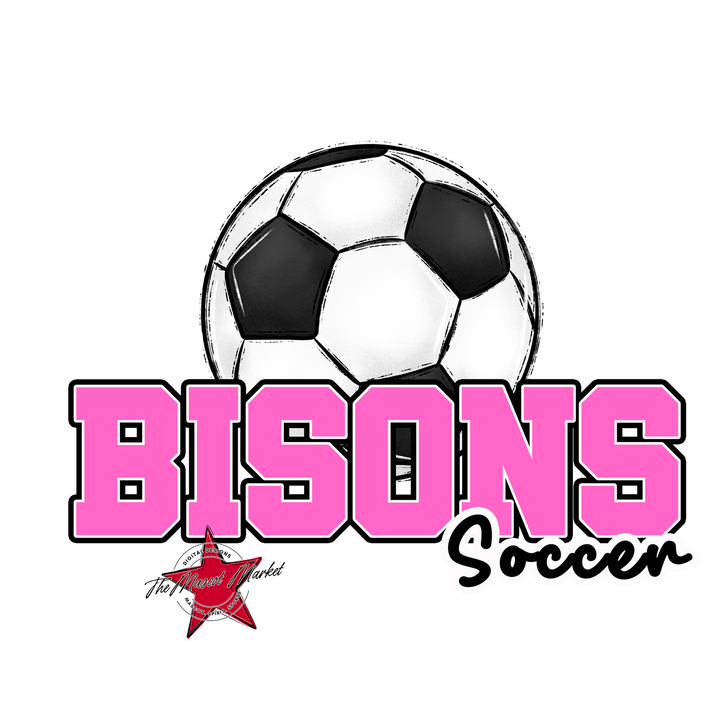 Bisons Varsity Soccer-Baby Pink
