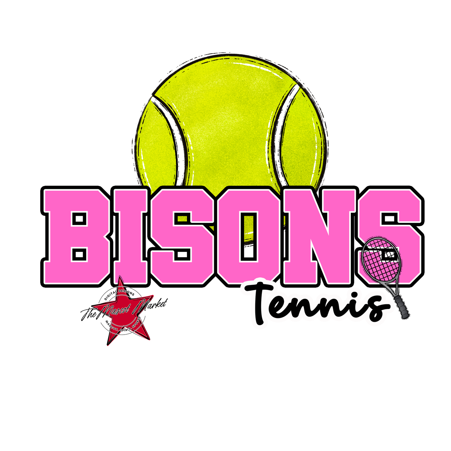 Bisons Varsity Tennis-Baby Pink