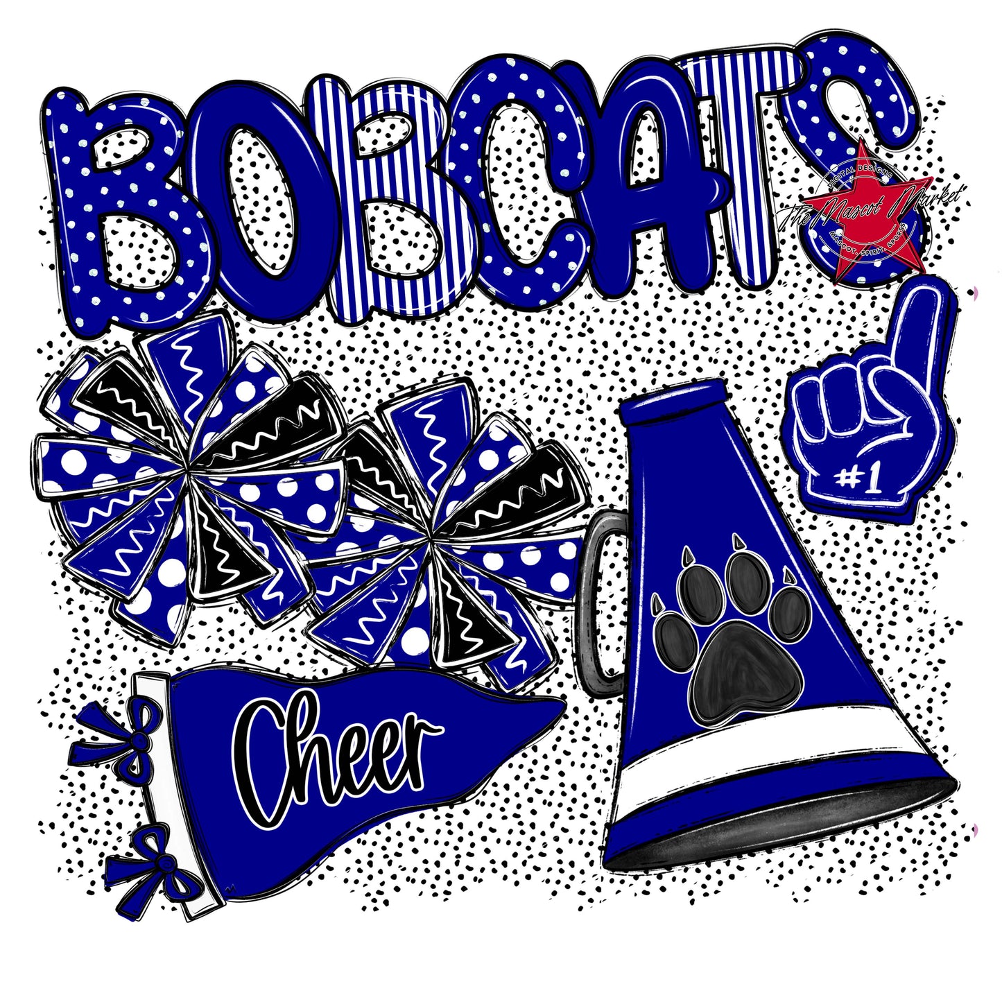 Bobcats Cheer Spirit-Blue