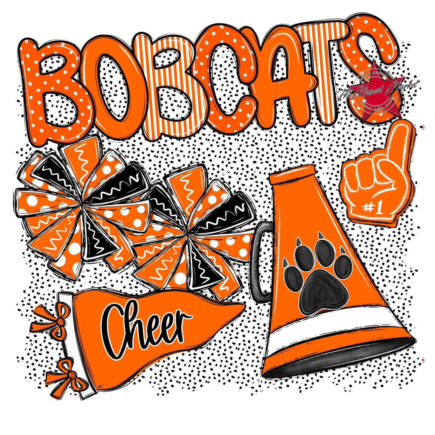 Bobcats Cheer Spirit-Orange