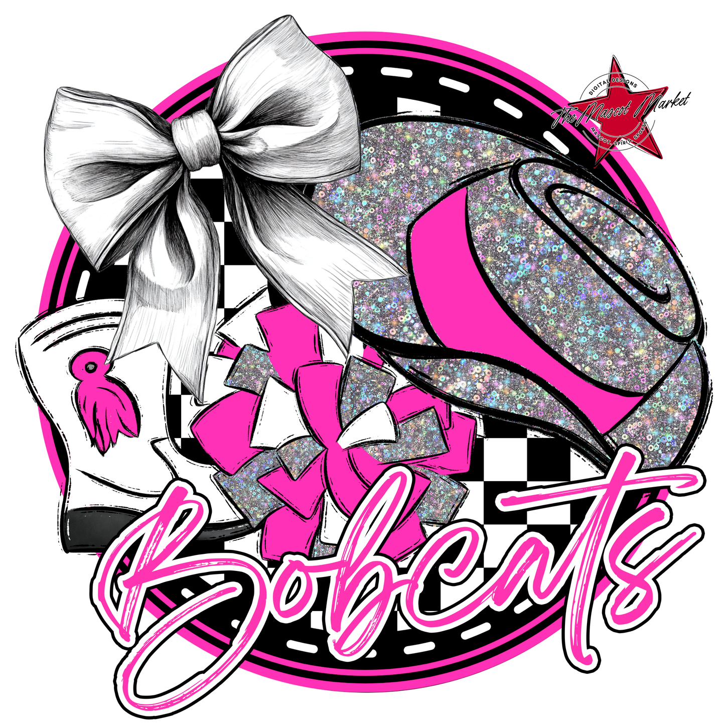Bobcats Circle Drillteam Design-Pink