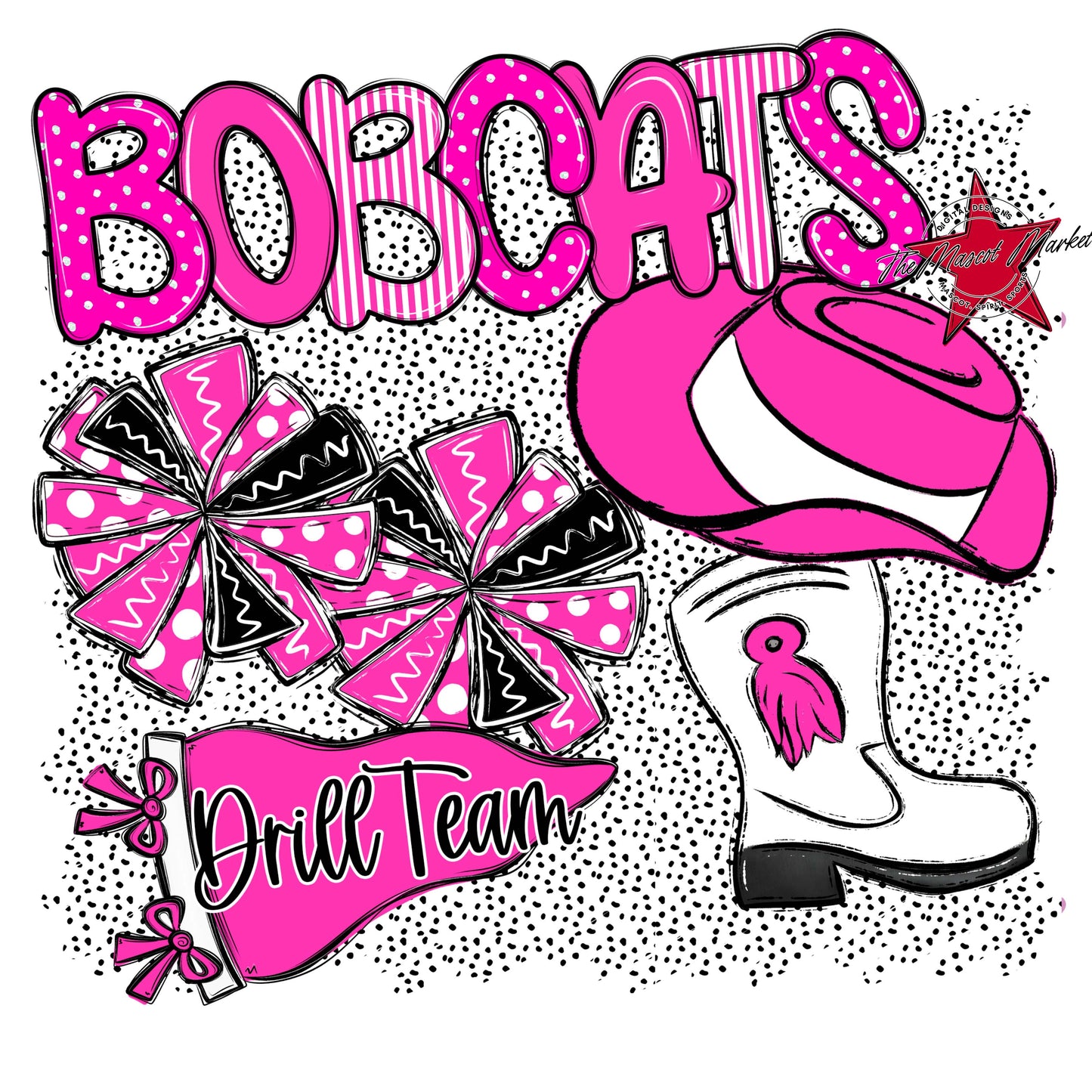 Bobcats Drillteam Spirit-Pink
