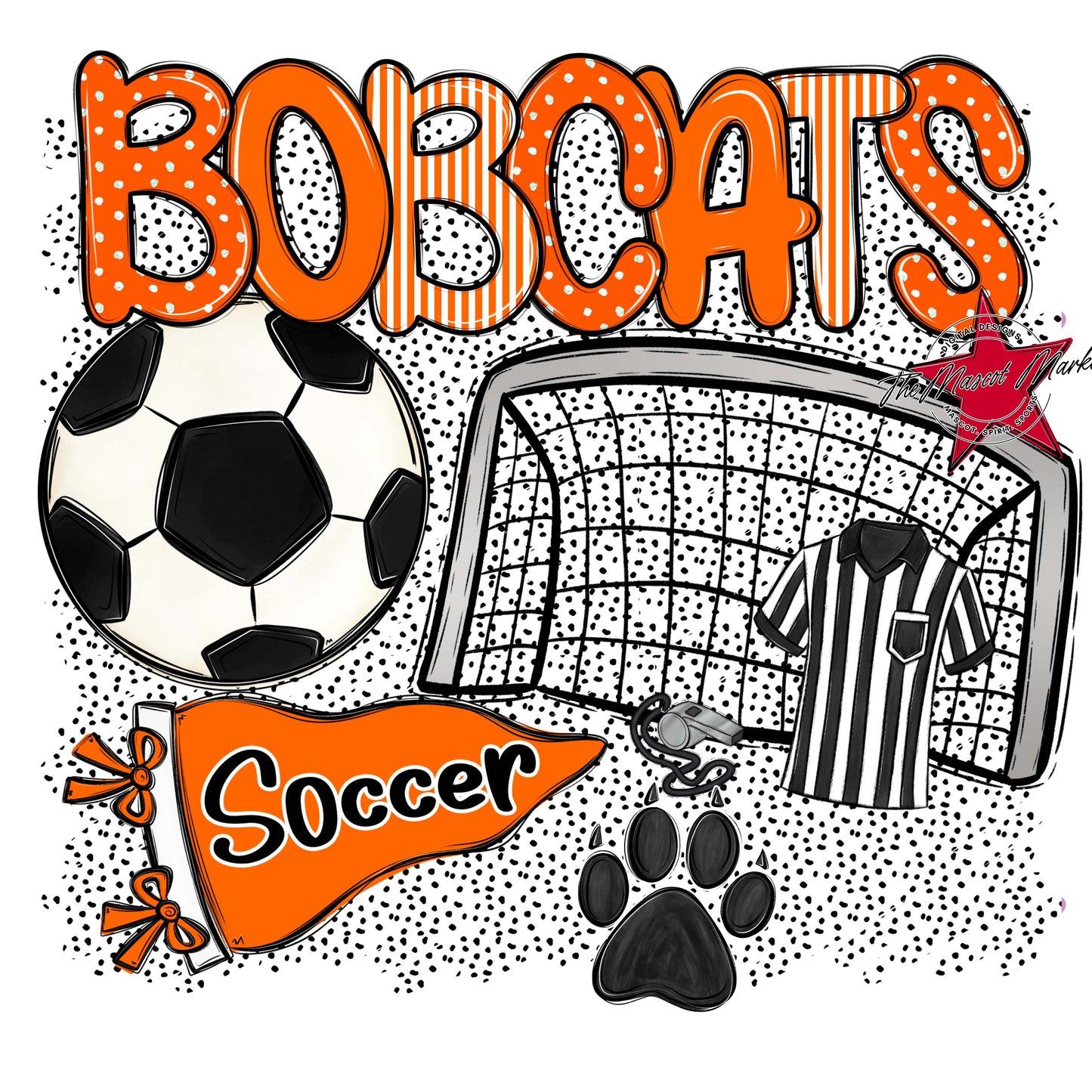 Bobcats Soccer Spirit-Orange