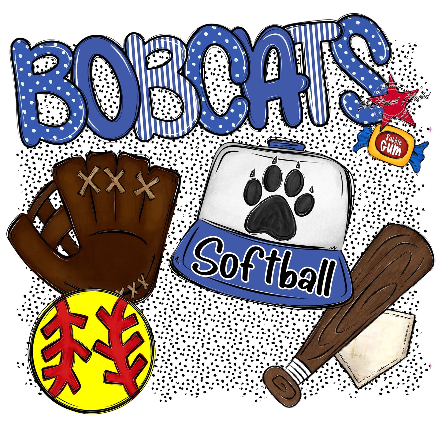 Bobcats Softball Spirit-Off Blue