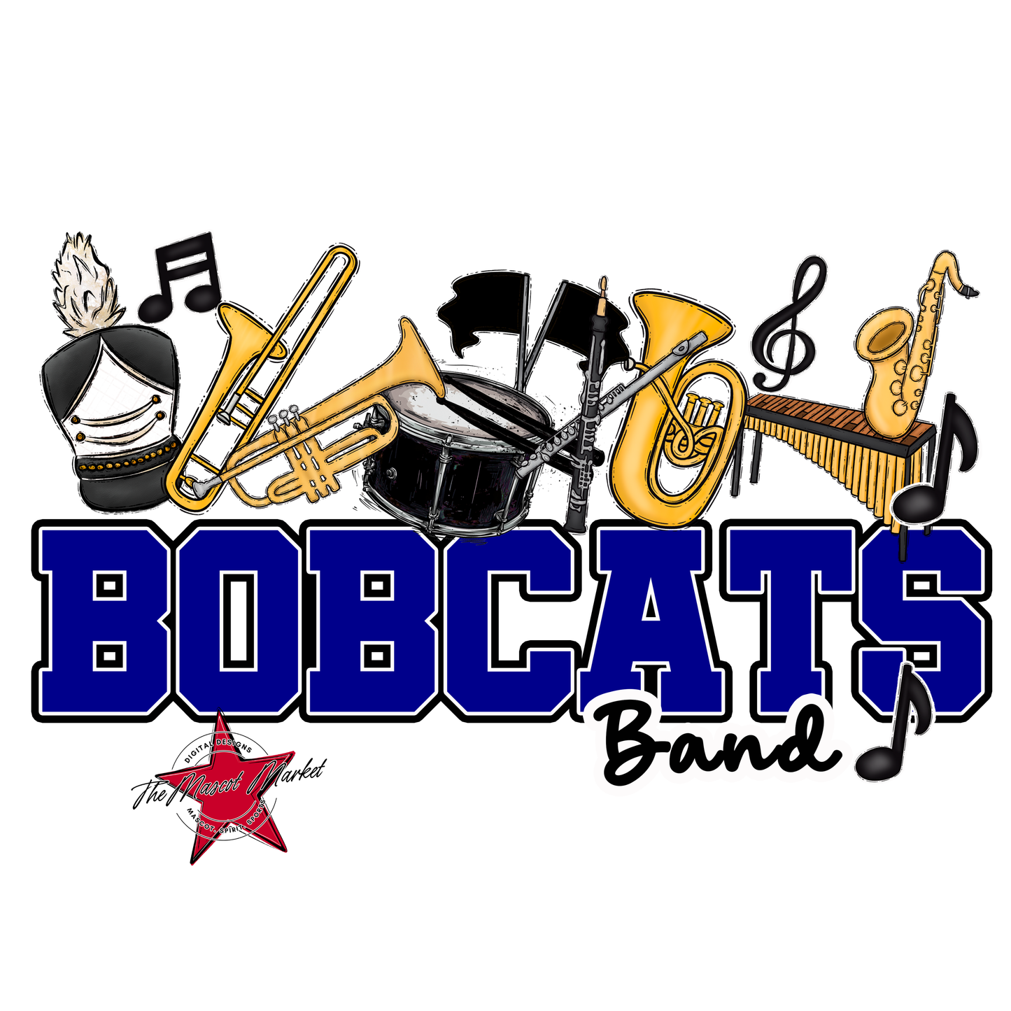 Bobcats Varsity Band-Blue