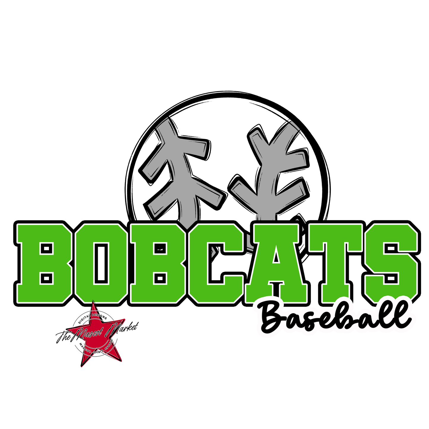 Bobcats Varsity Baseball-Bright Green