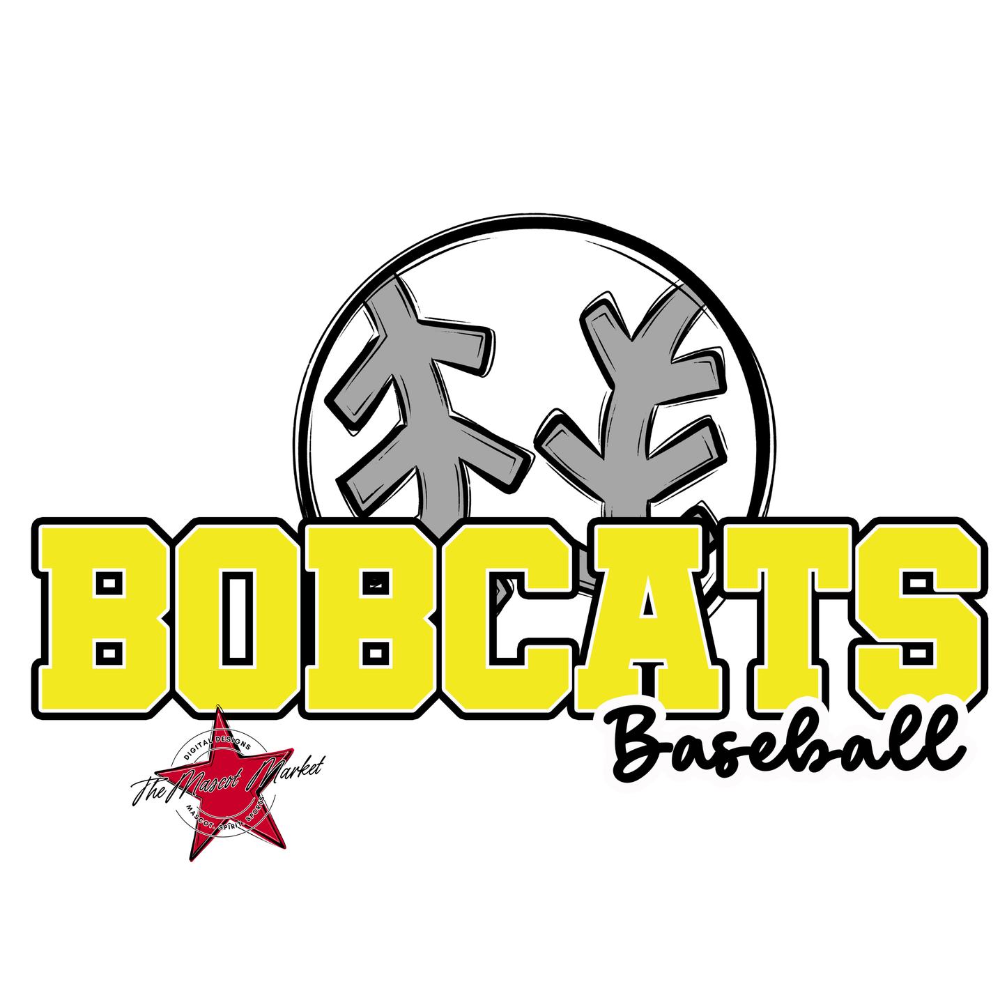 Bobcats Varsity Baseball-Bright Yellow
