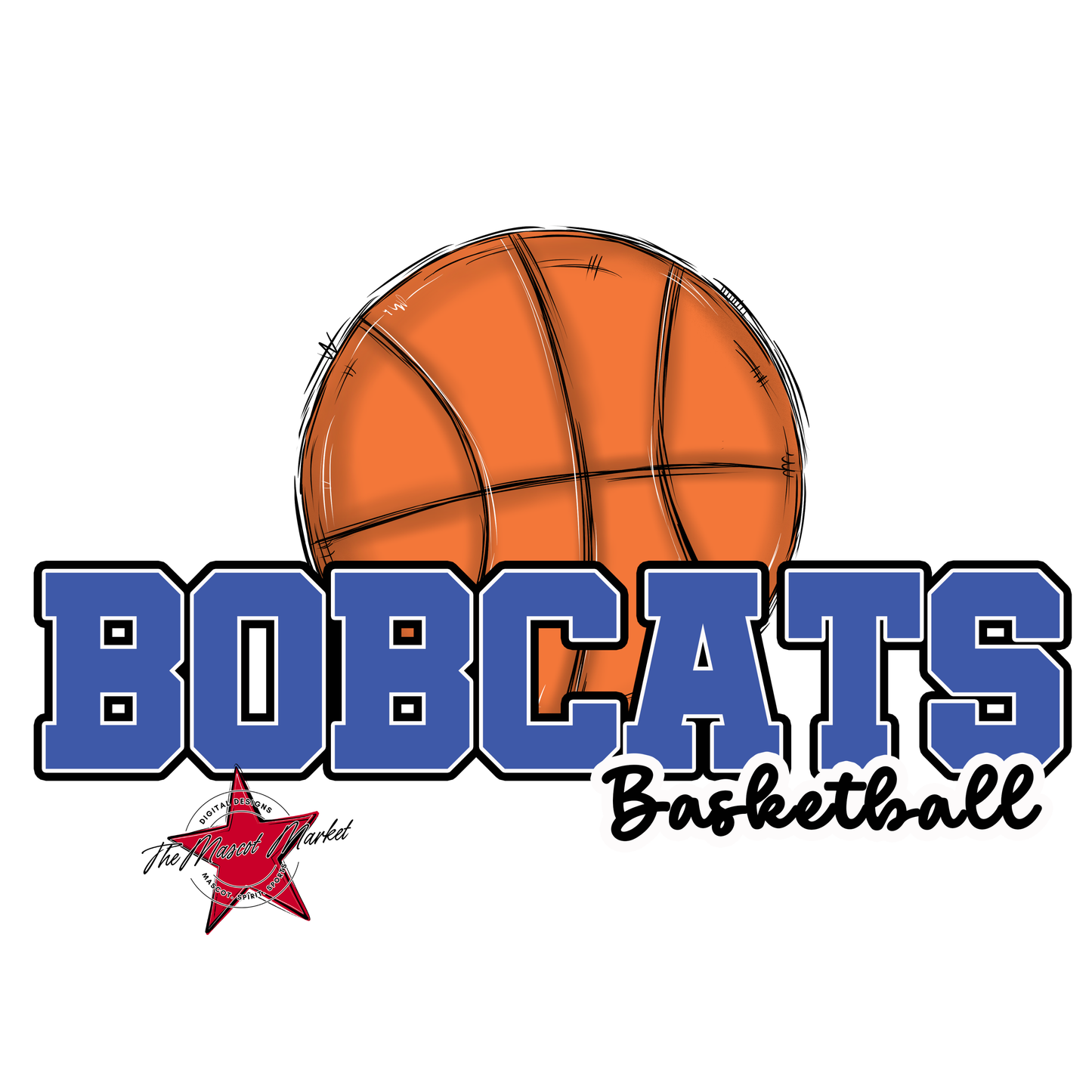 Bobcats Varsity Basketball-Off Blue