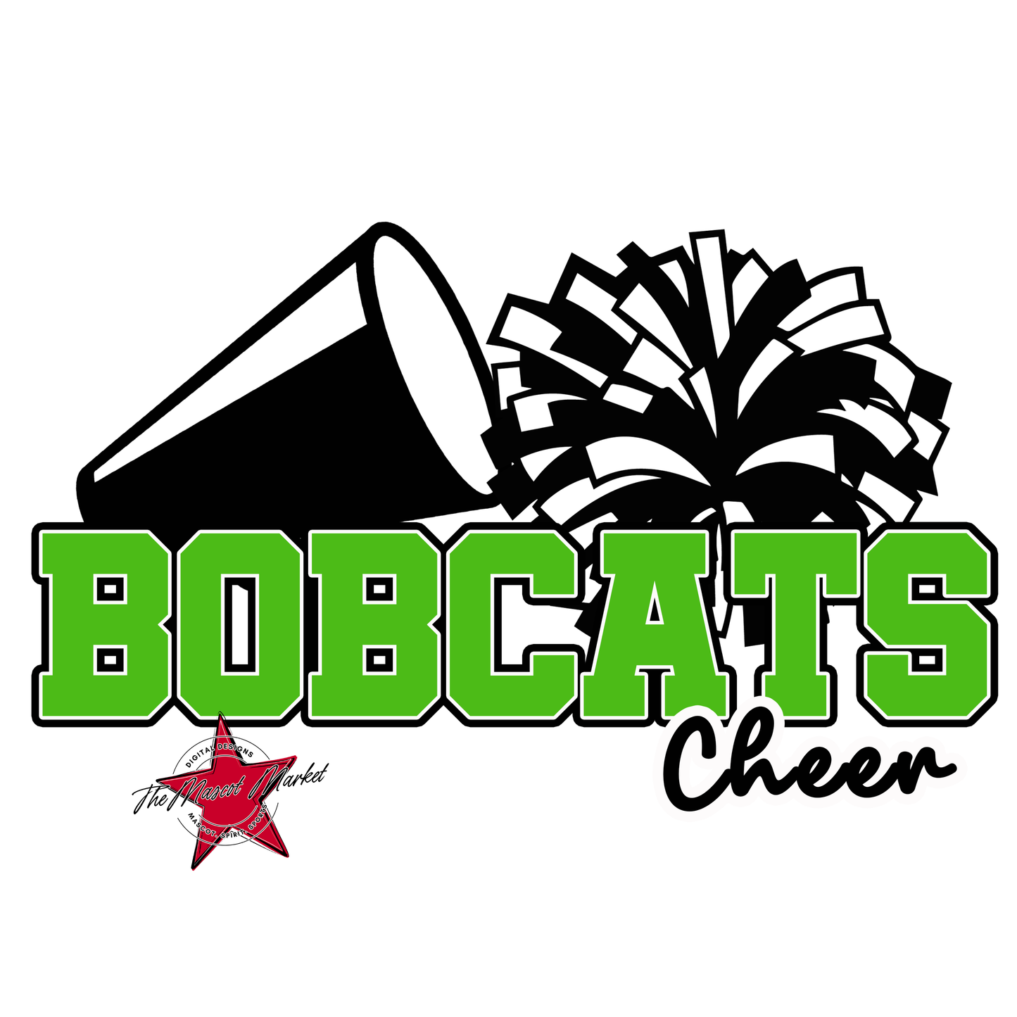 Bobcats Varsity Cheer-Bright Green