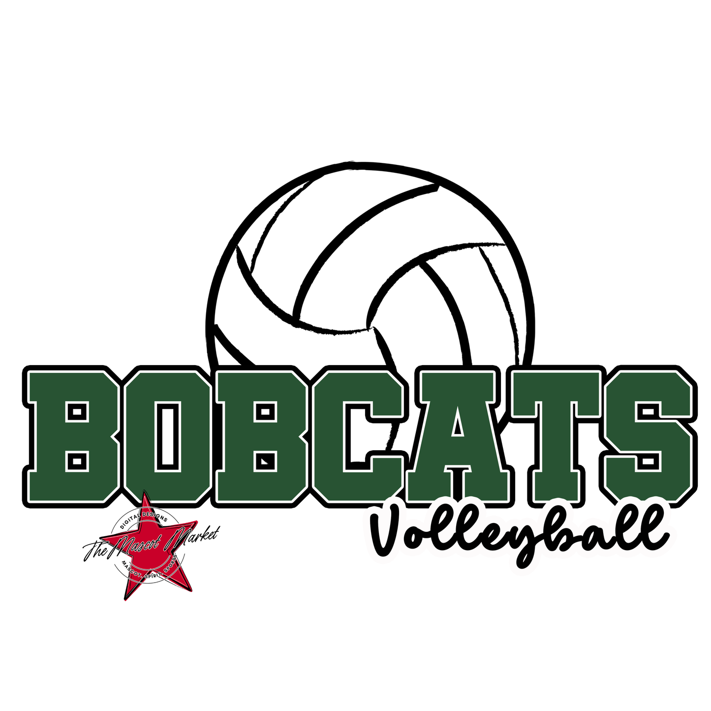 Bobcats Varsity Volleyball-Green