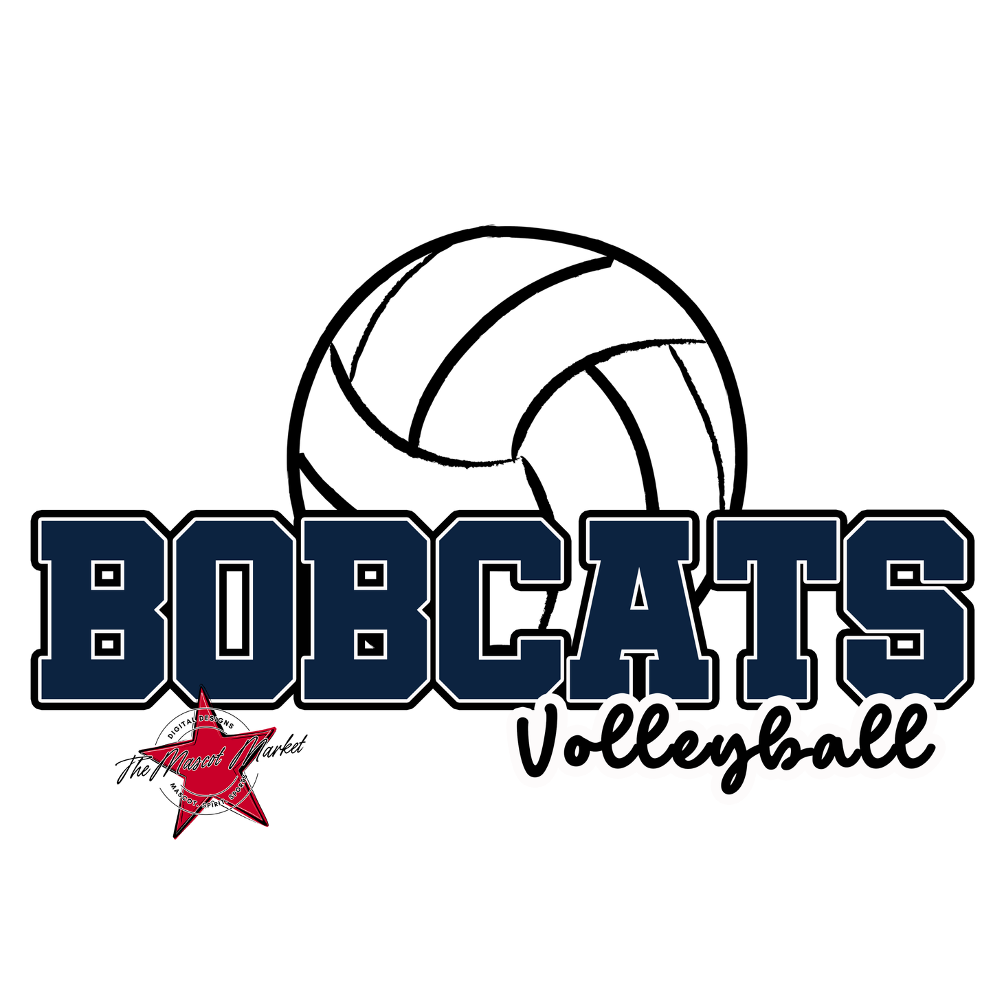 Bobcats Varsity Volleyball-Navy